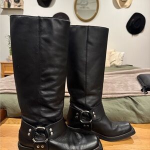 ASOS Black Leather Combat Boots